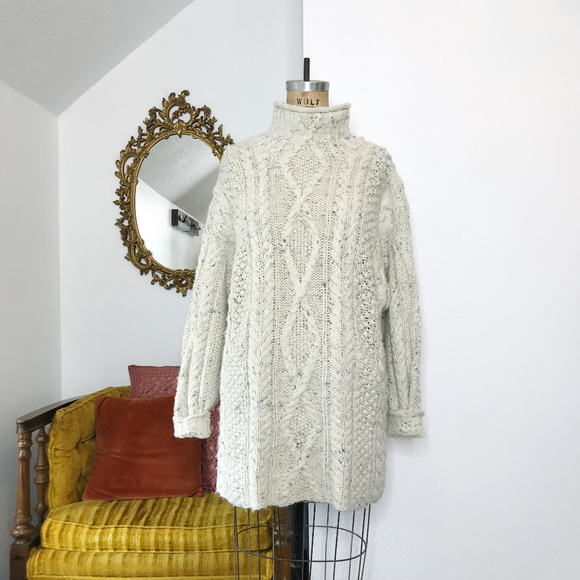 Vintage Sweaters - Vintage Express Hand Knit Oversized Sweater